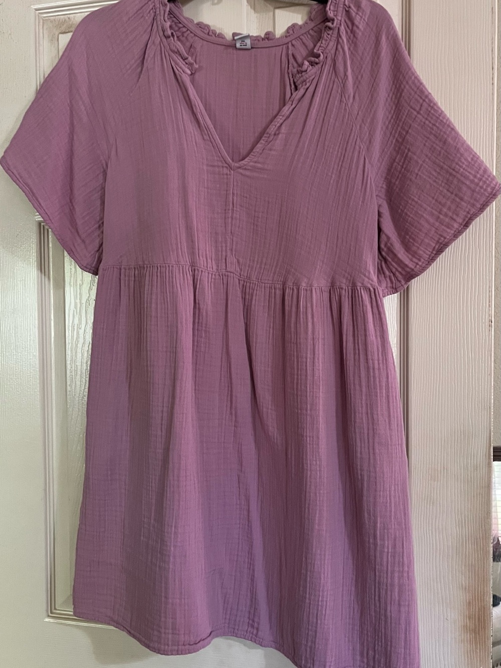 Old Navy Dusty Mauve Babydoll Dress